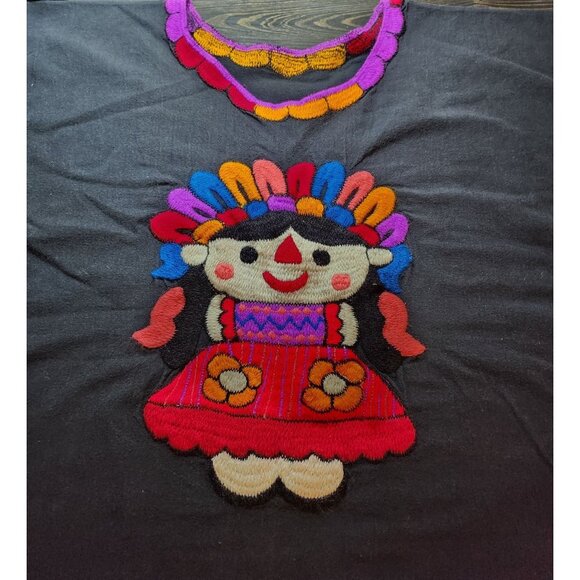 Mexican‎ kachina Doll shirt, Embroidered See measurements ( no size tag) - Picture 4 of 5